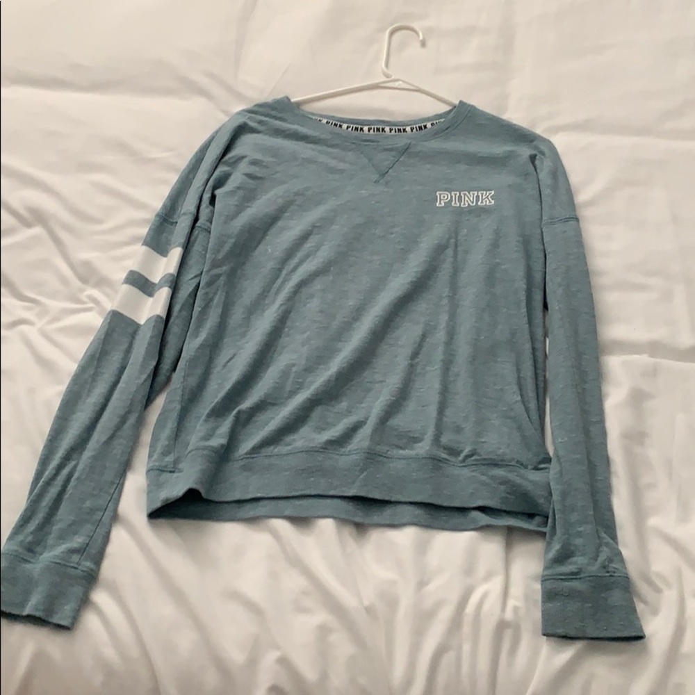 Blue long sleep tee